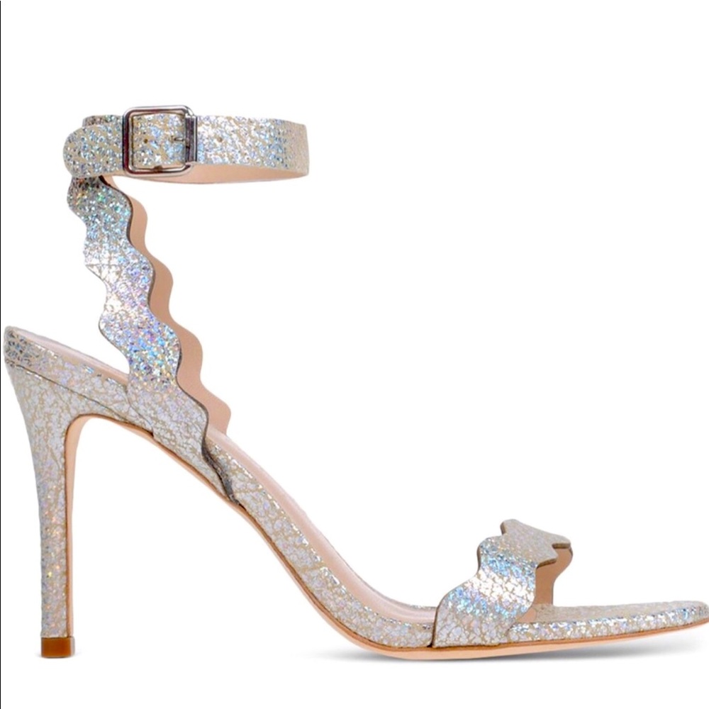 Loeffler Randall Amelia Metallic Heels Size 8.5